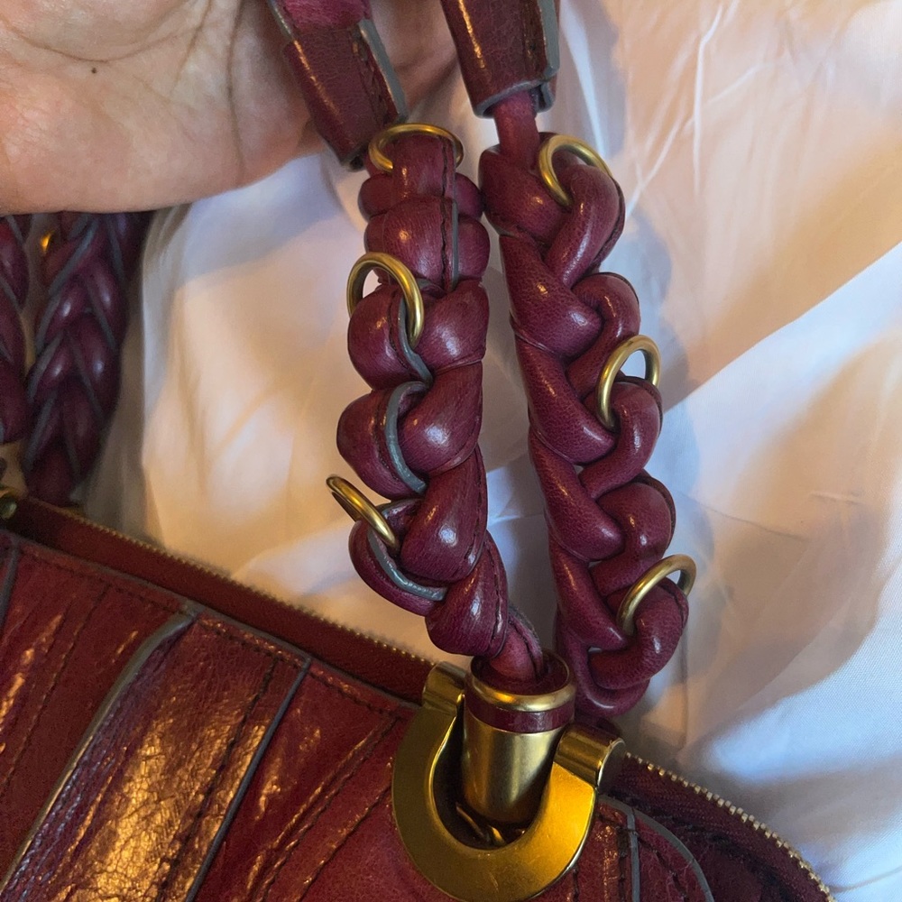 Chloé leather shoulder bag. Purple leather - Picture 16 of 17